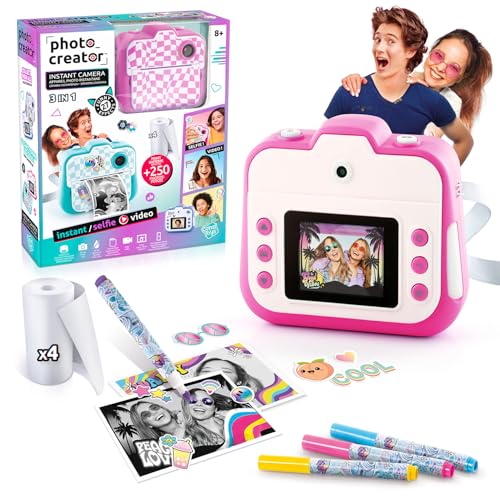 Appareil photo impression instantanée Canal Toys CLK 055 Rose enfant 8 ans