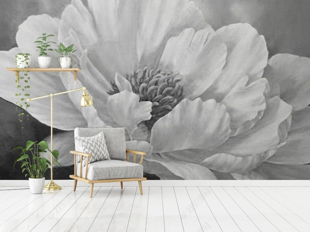 Papier peint intissé pour masquer les imperfections poster géant mural fleurs 150cm
