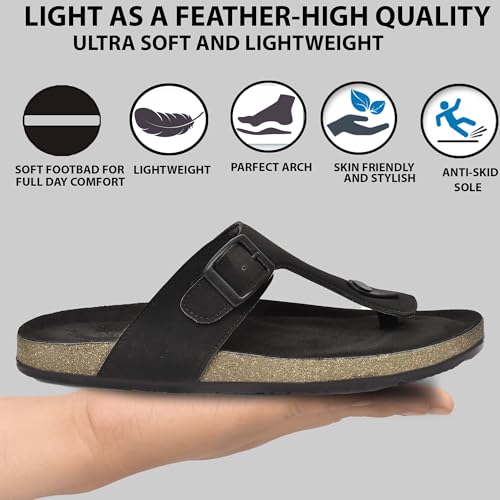 Image of HEALTH FIT Comfortable & LightWeight | Fashionable & Everyday Stylish & Durable Design Slip-on Style Flip Flops for Gents HF3078