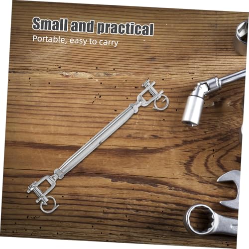 VALICLUD 2pcs Tensores de cuerpo cerrado de acero inoxidable para tensar cable de acero para uso exterior miniatura 6
