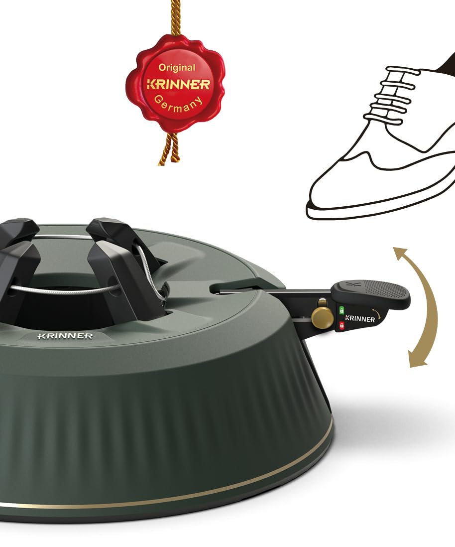 KRINNER® X-Series Christbaumständer X-260 Weihnachtsbaumständer NEU inkl. Fußpedal und 3,5 Liter Wassertank für Baumhöhe bis 2,6m Made IN Germany 94325