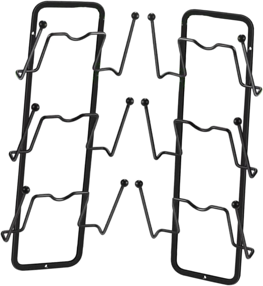 SECFOU 2pcs Punch Pot Lid Rack Stylish Wall-mounted Organizer for Kitchen Storage Decorative Holder for Pan Covers and Lids Easy Installation Space-saving Design