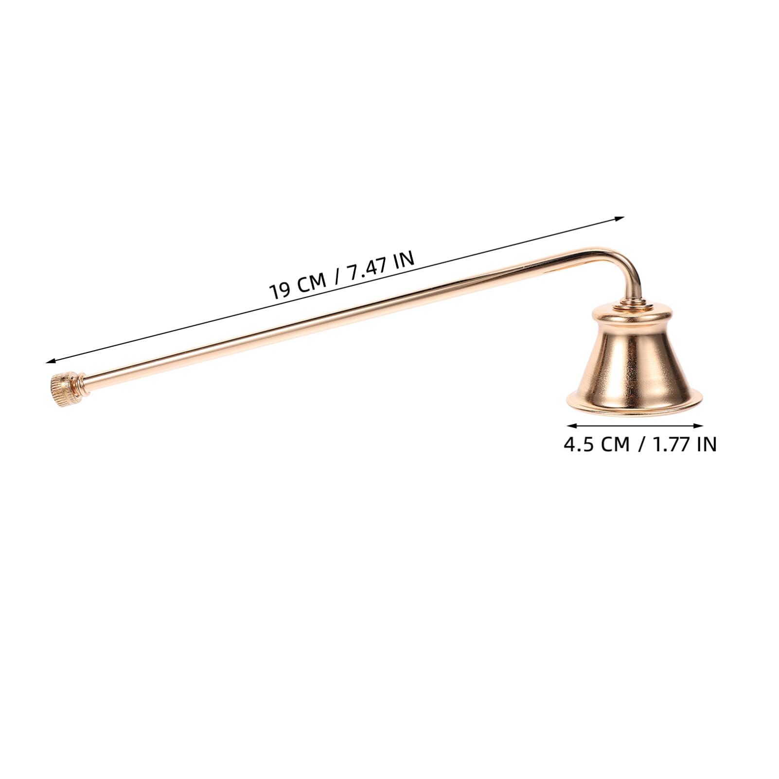 Cabilock Candle Snuffer,Candle Snuffer Extinguisher with Long Handle Iron Wick Flame Snuffer for Putting Out Candle Flame Safely Gold Candle Snuffers Accessory for Candle Lovers