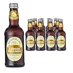 Fentimans Lemon Shandy – 0.5% Alcohol – Traditionally Brewed Craft Beer – Made with Natural Lemon Juice – Fermented Botanical Lemon Drink – 12 x 275ml