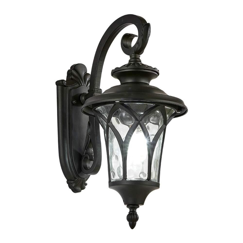 JYBNBBE IP54 Waterproof Aluminum & Glass Wall Lamp, Outdoor E27 Sconce for Garden Patio Balcony