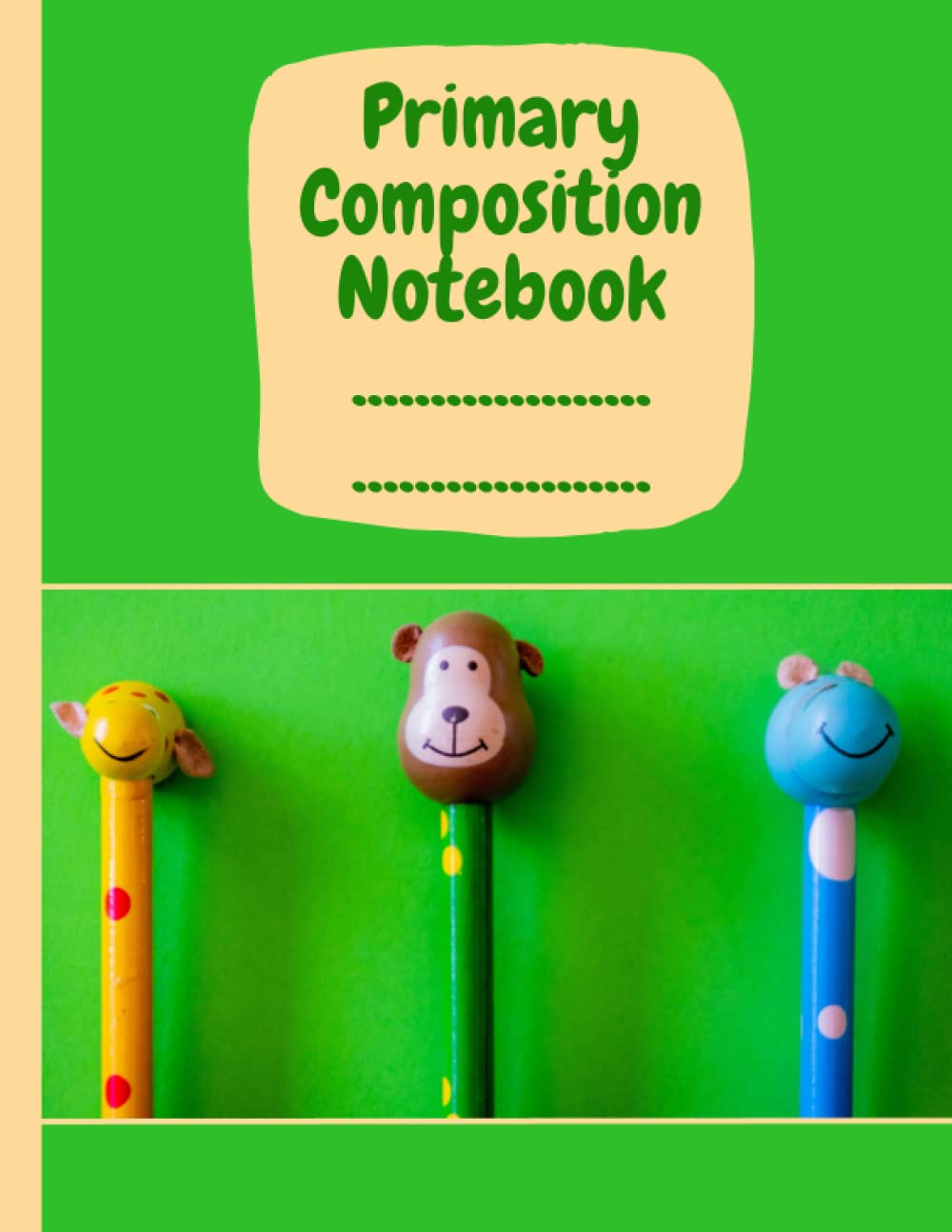 Primary Composition Book: Primary Story Journal Half Page Wide Lined with Picture Space - Learn to Draw and Write Primary Journal. 8.5 X 11 Inch