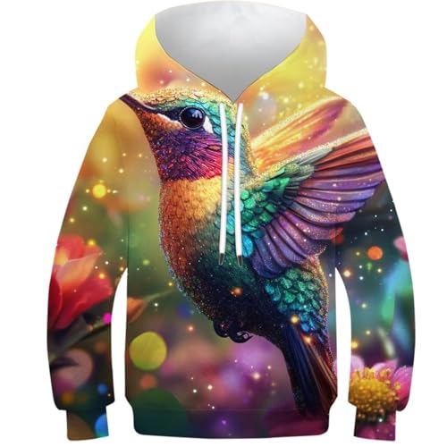 Sweat à capuche colibri pour ado de 13 à 15 ans