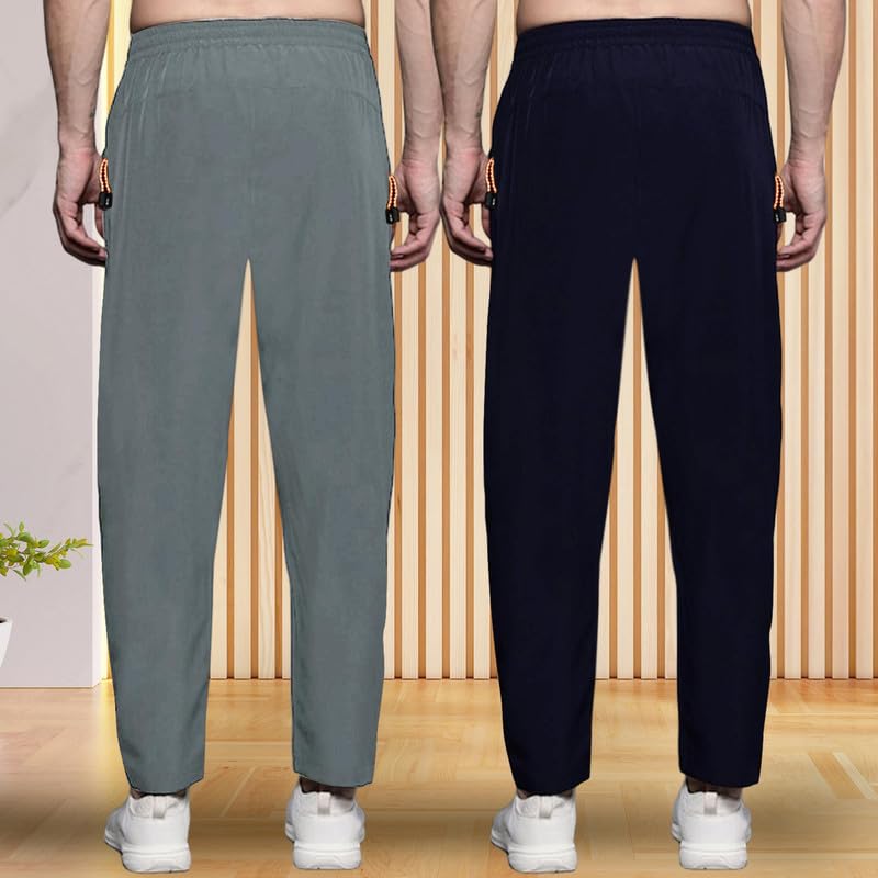 Image of Pinkmint Combo Track Pant for Men Soild with Pocket Active Wear ll Gym Wear (Pack of 2)