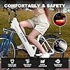 ACTBEST Core-Swept Electric Bike for Adults - 468Wh Removable Battery, 26" Step Thru Electric Bicycle, Peak 750W Brushless Motor Ebike, with 7 Speed, Up to 50 Miles, E-Bikes White #4
