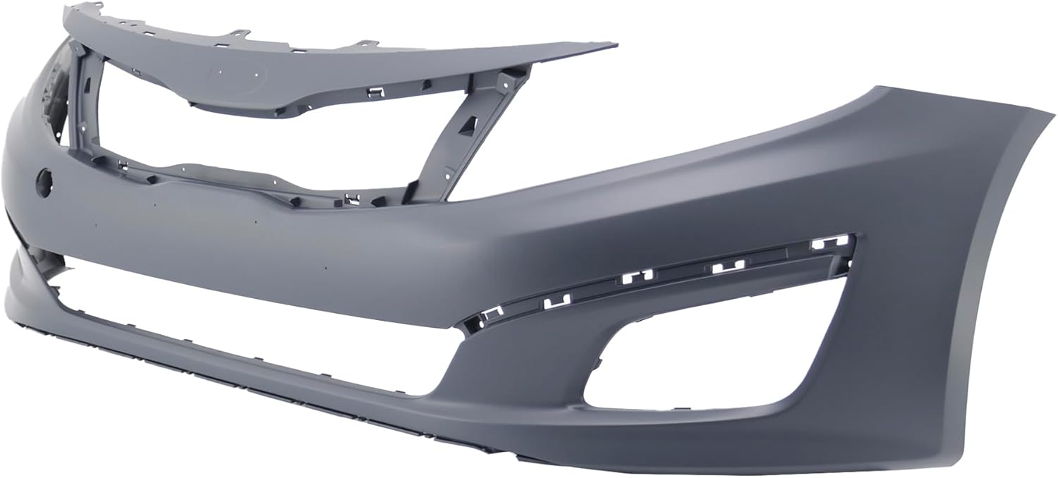 FitParts Compatible with Front Bumper Cover Fascia 2014-2015 Kia Optima EX LX SXL SX Limited Sedan 14-15. New Primed Without Sensor Holes, With Fog Light Holes. KI1000169 865112T500