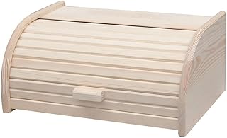 Fackelmann 521780 Boite à Pain, Boite de Conservation du Pain et des gâteaux, Bois de pin, 40 x 28 cm