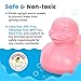 Celebriducks The Good Duck - BPA & PVC Free Rubber Duckie Baby Bath Toy Teether - Pink