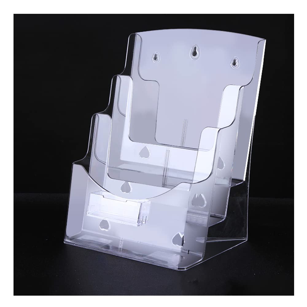 HIIMIEI Acrylic Brochure Holders 2 Pack - Clear 4"x6" Display Stand For Menus, Flyers, Pamphlets - View #4