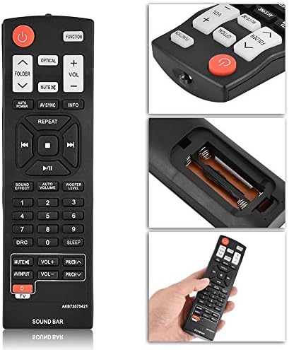 Remote Control for Soundbar, Bewinner Replacement Remote Control Controller for Soundbar AKB73575421 NB2420A NB3520A NB4530B,Up to 10 Meters
