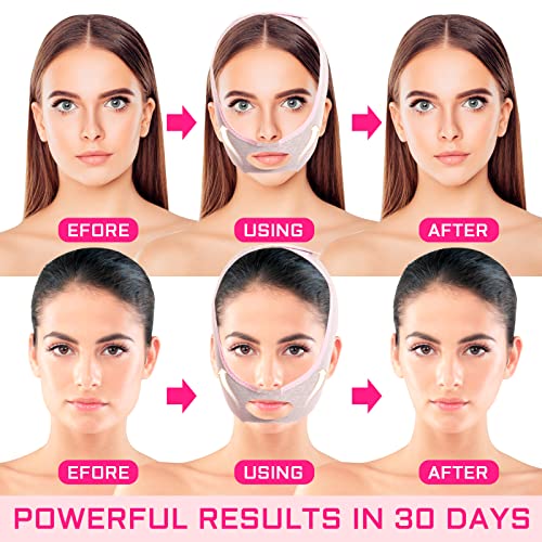 Beauty Face Sculpting Sleep Mask, V Line Lifting Face-belt Chin Strap, Double Chin Reducer for Women and Men Tightening Skin Preventing Sagging - Image 7