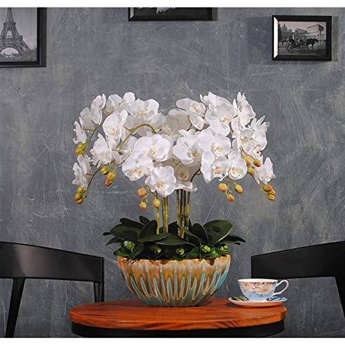 Fleurs artificielles en pot orchidées, solution déco sans entretien