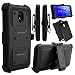 Galaxy J7 2018 Case, Galaxy J7 Star Case, Galaxy J7 Crown Case, Venoro Full Body Protection Case Cover with Swivel Belt Clip and Kickstand for Samsung Galaxy J7 Aura/Galaxy J7 Refine (Black)