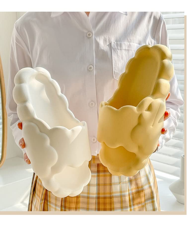 Chaussons nuages antidérapants et souples à séchage rapide pour douche