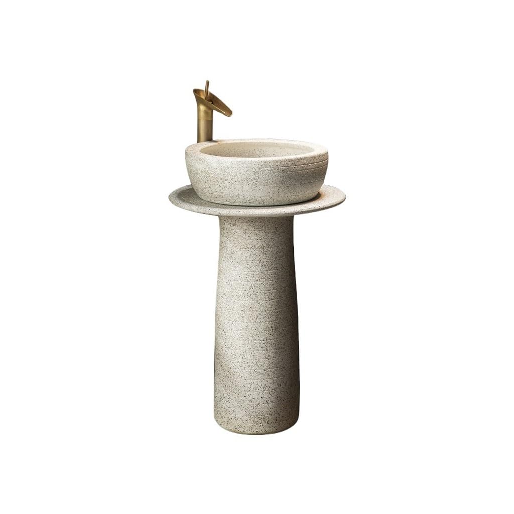 AYCDL Laundry Room Sink Outdoor Pedestal Basin Garden Sink, Wash Floor-Standing Outdoor Freestanding Washbasins