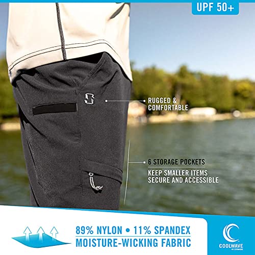 Striker Men's Tournament Rugged Medium Light UPF 50+ Breathable Moisture-Wicking Outdoor Active Casual Fishing Shorts4