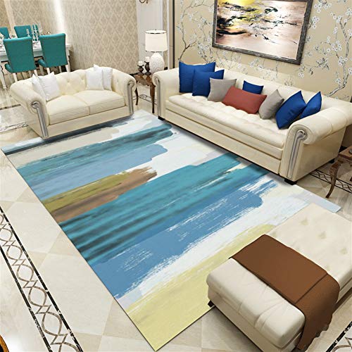 Liveinu Scandinavie Motifs Créateur Tapis Moderne Tapis Déco Lavable Moquettes de Poils Courts Tapis de Salon Chambre Salle à Manger Antidérapant 40x60cm DT007-25