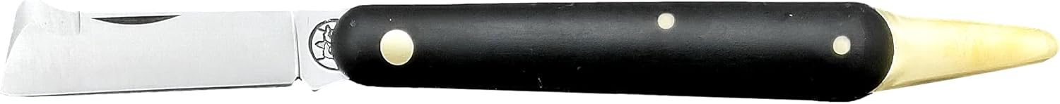 DUE BUOI 202 SU.SI. SP OT Professional Agriculture Pruning Grafting Knife for Budding Trimming with Fixed Bark Lifter Böhler K720 Carbon Steel Blade - (Professional NOT an EDC Knife)
