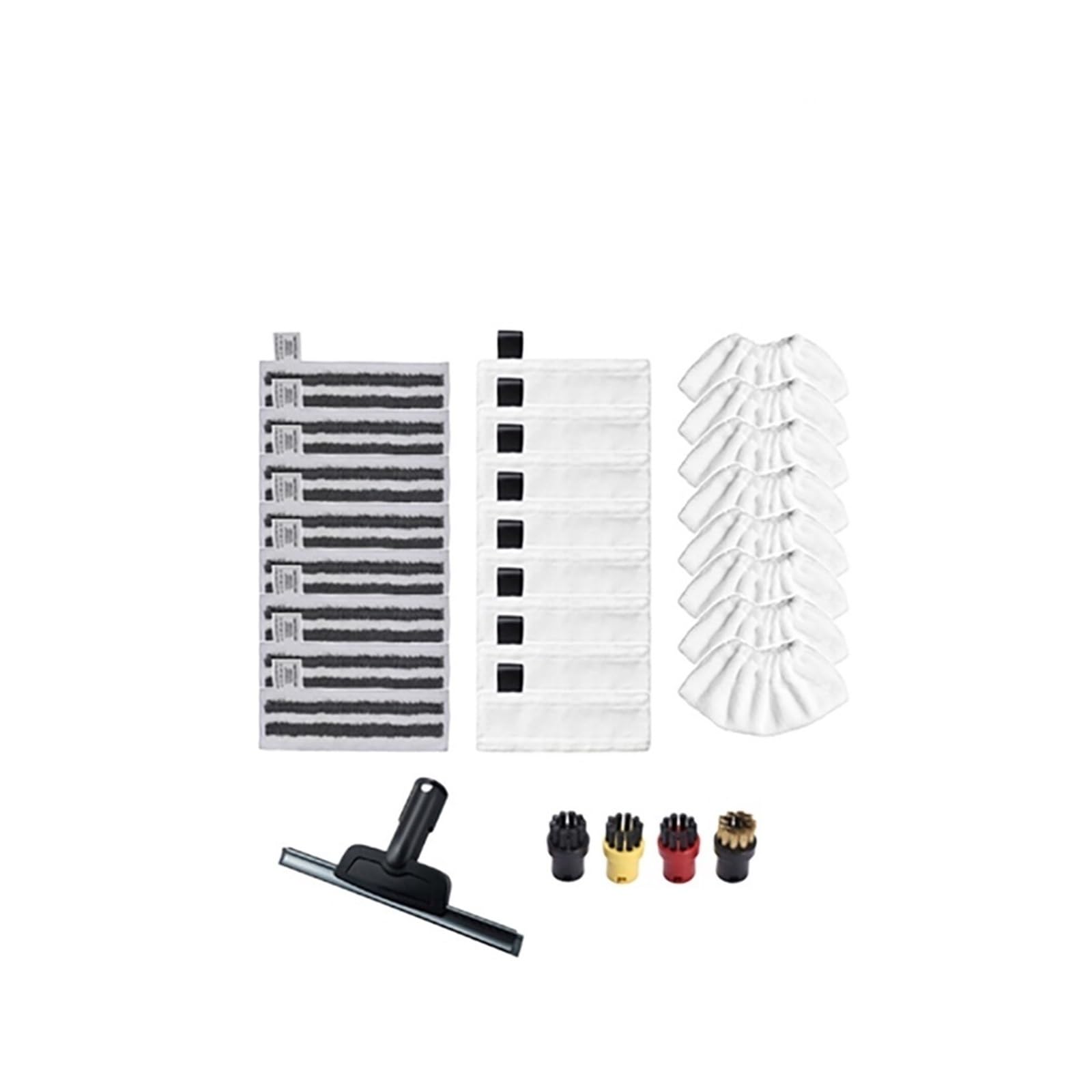 TEidea Compatible con Kahle for Reparar fácilmente SC2 SC3 SC4 SC5 paño de mopa repuestos y Boquilla de Ventana Cepillo Redondo (Color : Set H 9pcs)