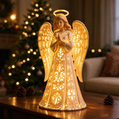 7.87in Christmas Angel Night Light, Angel Led Lights, Christmas Decorations - image 1