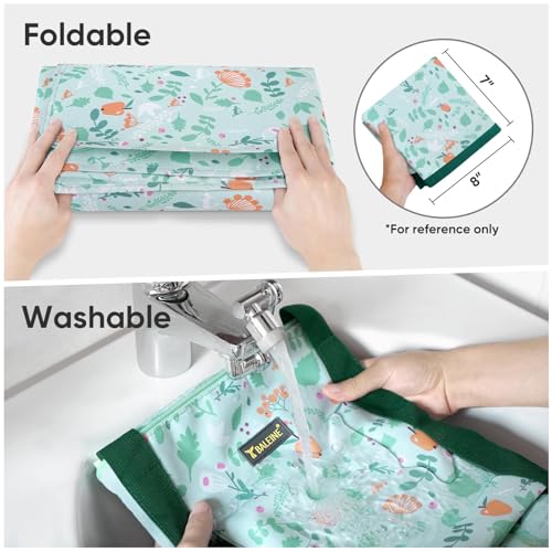 BALEINE Extra Large Storage Tote with Zippers & Carrying Handles, Heavy-Duty Oxford Fabric Moving Bags for Laundry, Space Saving, Storage, Spring Stroll - Image 4