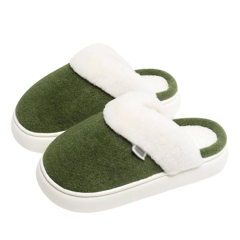 BEDAW Zapatillas De Peluche para Casa Interior, Zapatillas De Algodón para Niños Y Niñas para Parejas