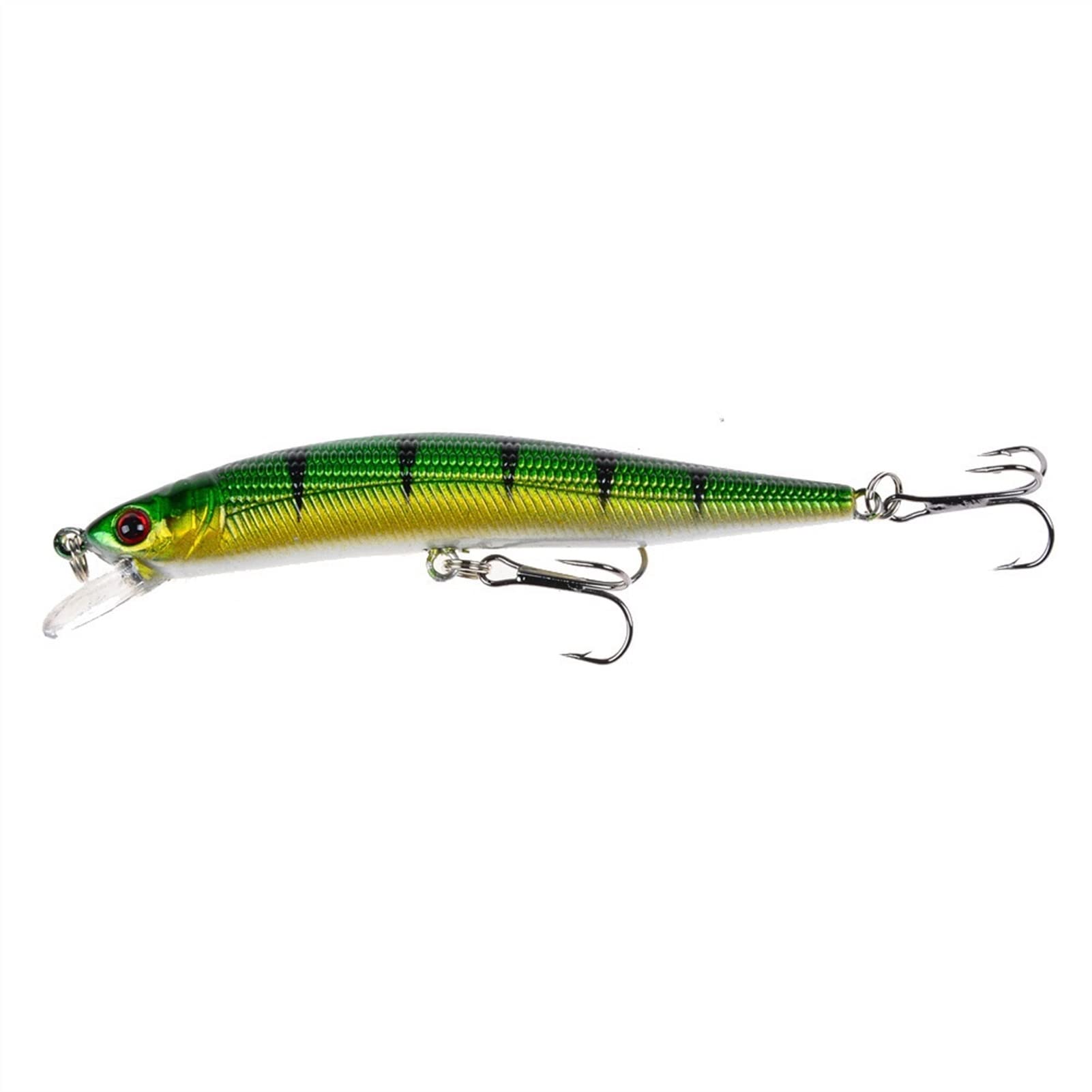 Esche da Pesca morbide, Fishing Baits 10 PCS Fishing Lure Hard Bait Bass Wobblers 3D Eyes Crankbait Carp Pike Tackle 10cm/8.5g for Freshwater Trout Bass Salmon Simple