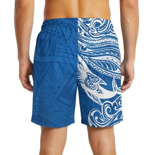 Mens Swim Trunks,Men's Beach Shorts Polyester Summery Style for Beach,Vacaion2