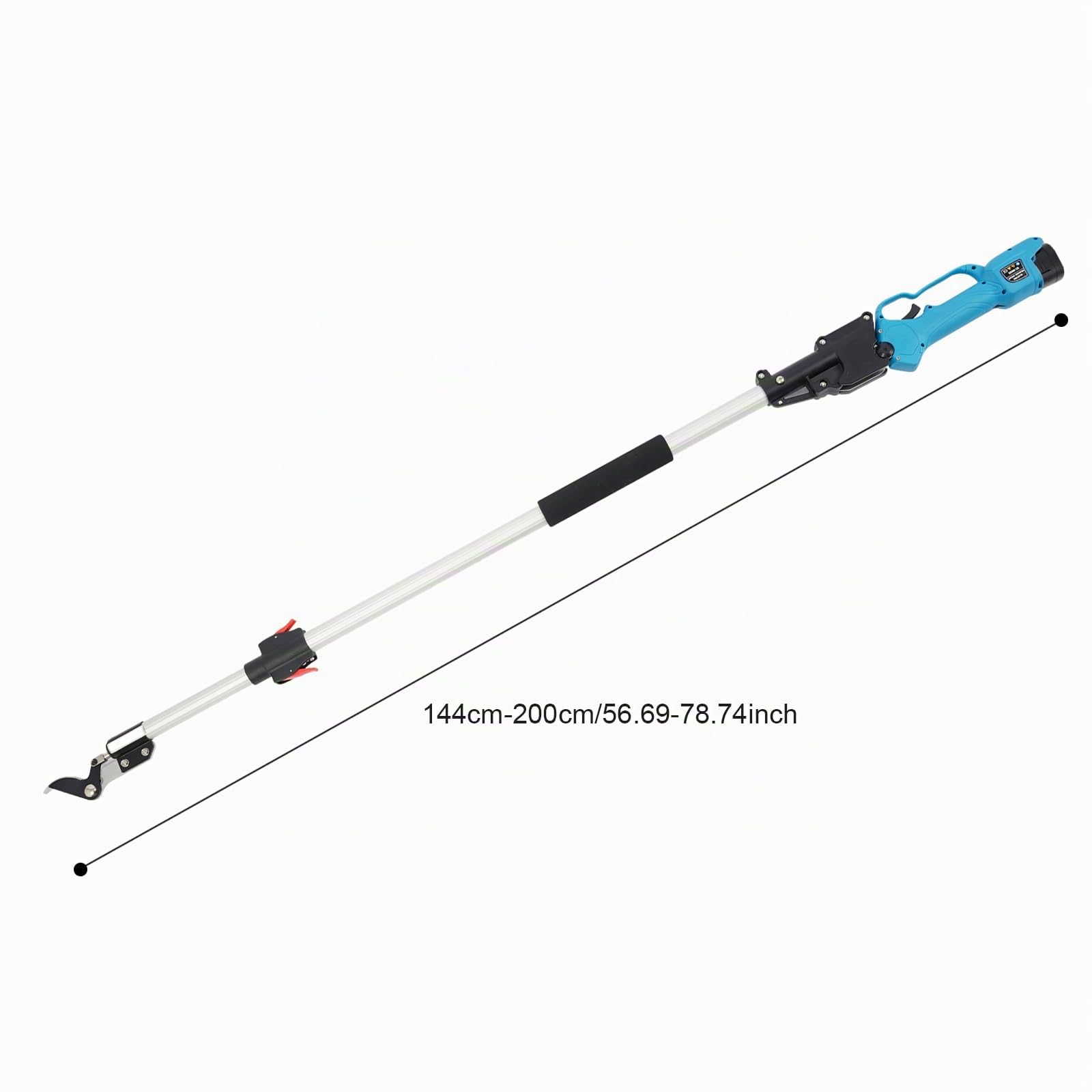 Cortasetos eléctrico profesional eléctrico telescópico motor sin escobillas, cortasetos inalámbrico, IP20, para jardines, granjas