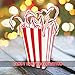 ceiba tree Popcorn Boxes Colorful Striped for Party Movie Night Mini Popcorn Bags Buckets Cardboard Container Supplies for Thursday Night Football 24Pcs