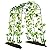 Lalahoni Garden Arch Trellis for Climbing Plants Outdoor, 7 ft Tall Walkway Trellis, Metal Archway Arbor Tunnel Large Trellis for Vegetables Plant Cucumber Trellis for Garden Raised Bed, Black