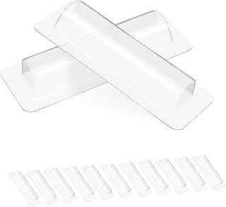 FOMIYES 40pcs Empty Lipstick Tubes Clear Cash Pouch Transparent Lip Balm Holder Lip Balm Labels Window Holder for Money Cash Lip Balm Money Holder Lip Tint Double Sided Tape Dome Plastic