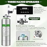 Upgraded 2L/5L Aquarium CO2 Generator System with Timer-Enabled Motor Valve, Upgrade CO2 System Kit with Quick-Release Structure for Aquarium Plants Tanks (2L) - Image 2