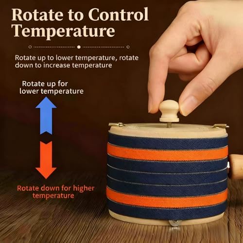Traditional Moxa Stick Burner Kit, 40 Herbal Moxa Sticks Included, Portable Wooden Moxibustion Holder, No Electricity Needed–Authentic Heat Therapy for Relaxation & Acupoint Massage at Home by WUKESI - Image 4