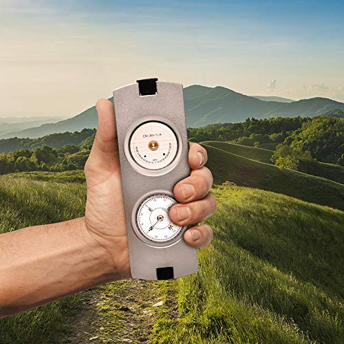 Brújula Inclinómetro Montable en Trípode THE CIMPLE CO con Medidor de Azimut y Bolsa Portátil - Brújula y Clinómetro de Aluminio Anodizado para Instalación Satelital, Topografía, Navegación, Senderismo miniatura 6