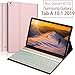 Produktbild SENGBIRCH Samsung Galaxy Tab A 10.1 2019 Tastatur, Dauerhaft Galaxy Tab Hülle mit Deutsche Hinterleuchtet Tastatur für Samsung Galaxy Tab A 10.1 Zoll T510 / T515 - Rotgold