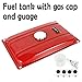 DNYSYSJ 5 Gallon Generator Fuel Tank Universal Generator Gas Tank with Chrome Cap Gauge Petcock Valve Fits EC2500