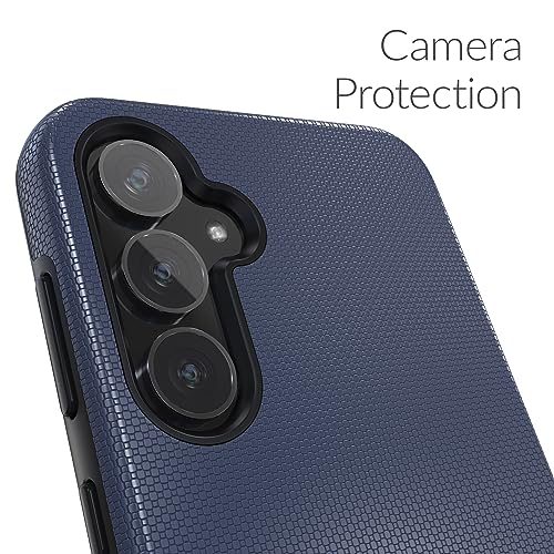 Image of Crave for Samsung Galaxy S23 FE Case, Shockproof Protection Dual Layer Case for Samsung Galaxy S23 FE (6.4 inch) - Navy