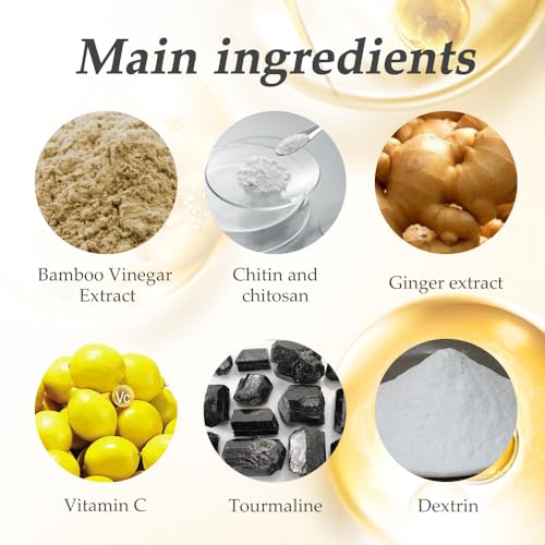 tigerty Foot Patches (10 Pieces), deep Cleansing Foot Patch, Natural Bamboo Vinegar Ginger Powder Foot Care sitckers, Adhesive Patches, Relaxation, Stress Relief, Better Sleep, 10 Pieces (1 Pack)