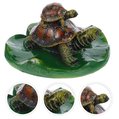 Tortuga de simulación en resina con vida útil prolongada para piscina 8