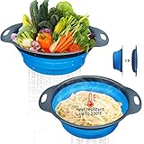 [MATÉRIAUX DE HAUTE QUALITÉ] Ce bassine pliable est fait de plastique de qualité alimentaire et de silicone. Sûr et sain, peut garantir la sécurité des aliments. Il est facile à nettoyer et à utiliser, pas facile à déformer et antidérapant. Il est également très durable, robuste et passe au lave-vaisselle.