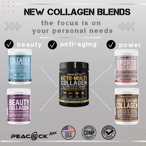 Sports Nutrition Endurance Energy Powder Pack Pre Workout 5 Collagen Protein Amino Acid Keto Mct Nitric Oxide Bcca L-Arginine L-Citrulline Biotin Bioperine Caffeine Vitamin B12 C D E K 31+ Day #TOP6