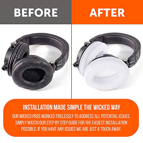 Coussinets Wicked Cushions pour Audio Technica et HyperX | Blanc - 4