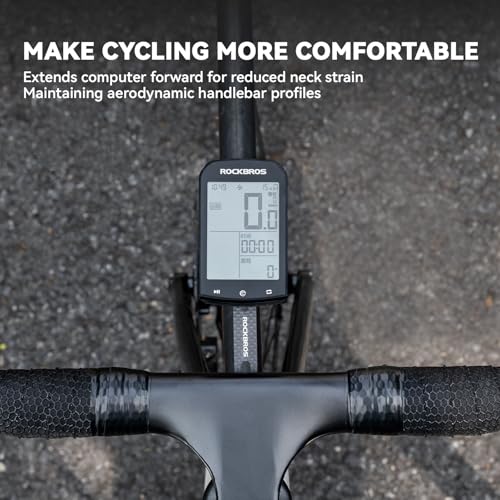 Support d'ordinateur de vélo anti-vibrations en carbone aéro universel - 5