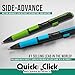 Pentel Quick Click Pop Mechanical Pencil, (0.7mm), Medium, 2 Eraser Refills, Pack of 4 (PD217ALEBP4)