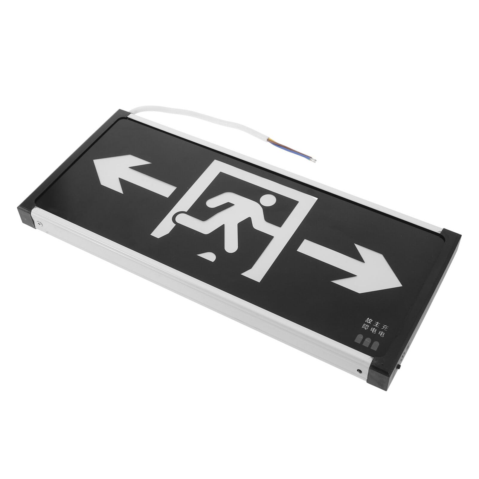 Housoutil LED Emergency Exit Sign, High Visibility Exit Safety Indicator Emergency Lights for Ensuring Workplace Security Offices Hotels and Public Buildings